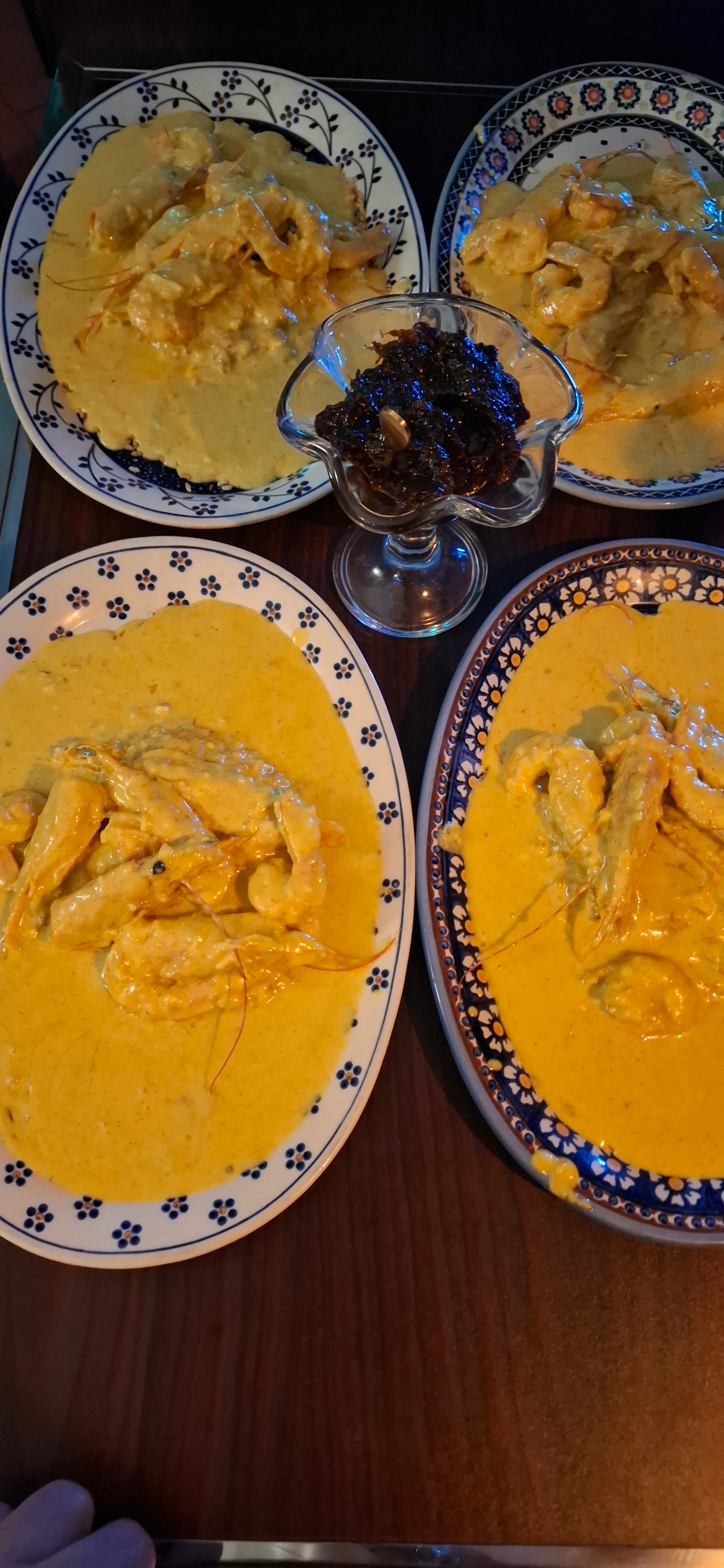 Gamberi in salsa cremosa